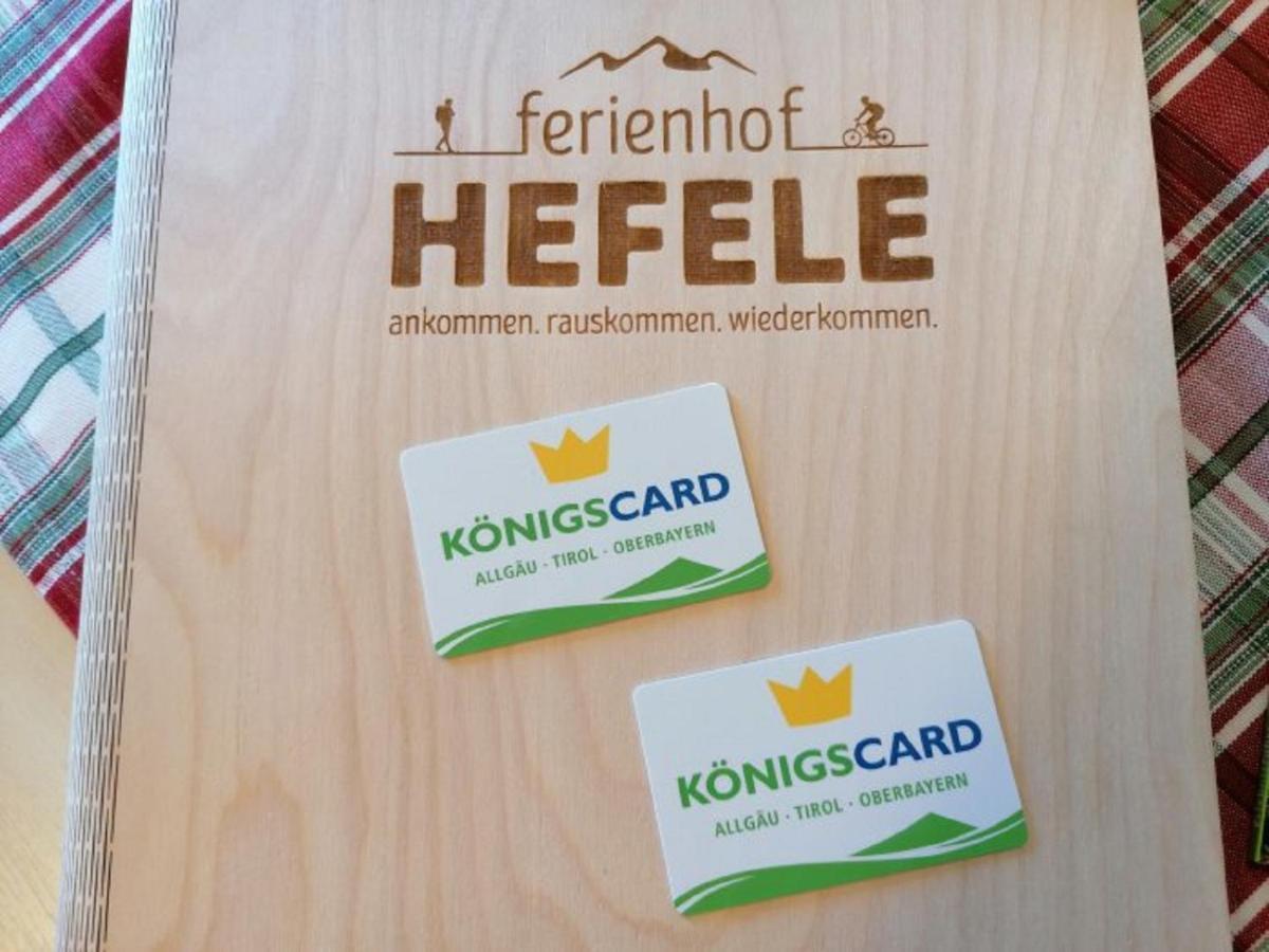 Apartament Ferienhof Hefele Hopferau Zewnętrze zdjęcie